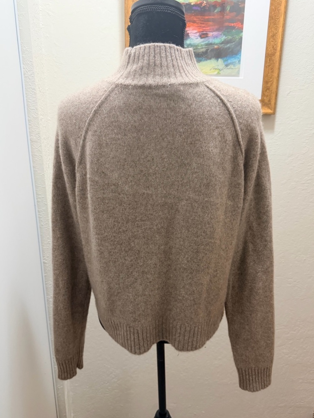 COLLABORATION JULES CASHMERE SWEATER - XS tan sweater - Picture 5 of 7